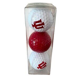 Indiana Hoosiers Strata Golf Balls Lot of 3 NEW Indiana Logos